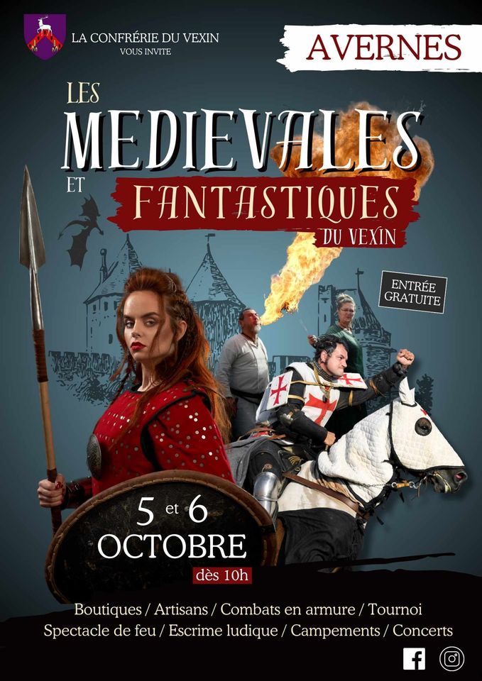 Affiche de la fête Médiévales et fantastiques du Vexin